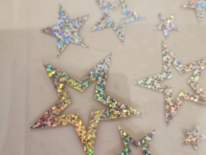 Stjerner holografiskglitter